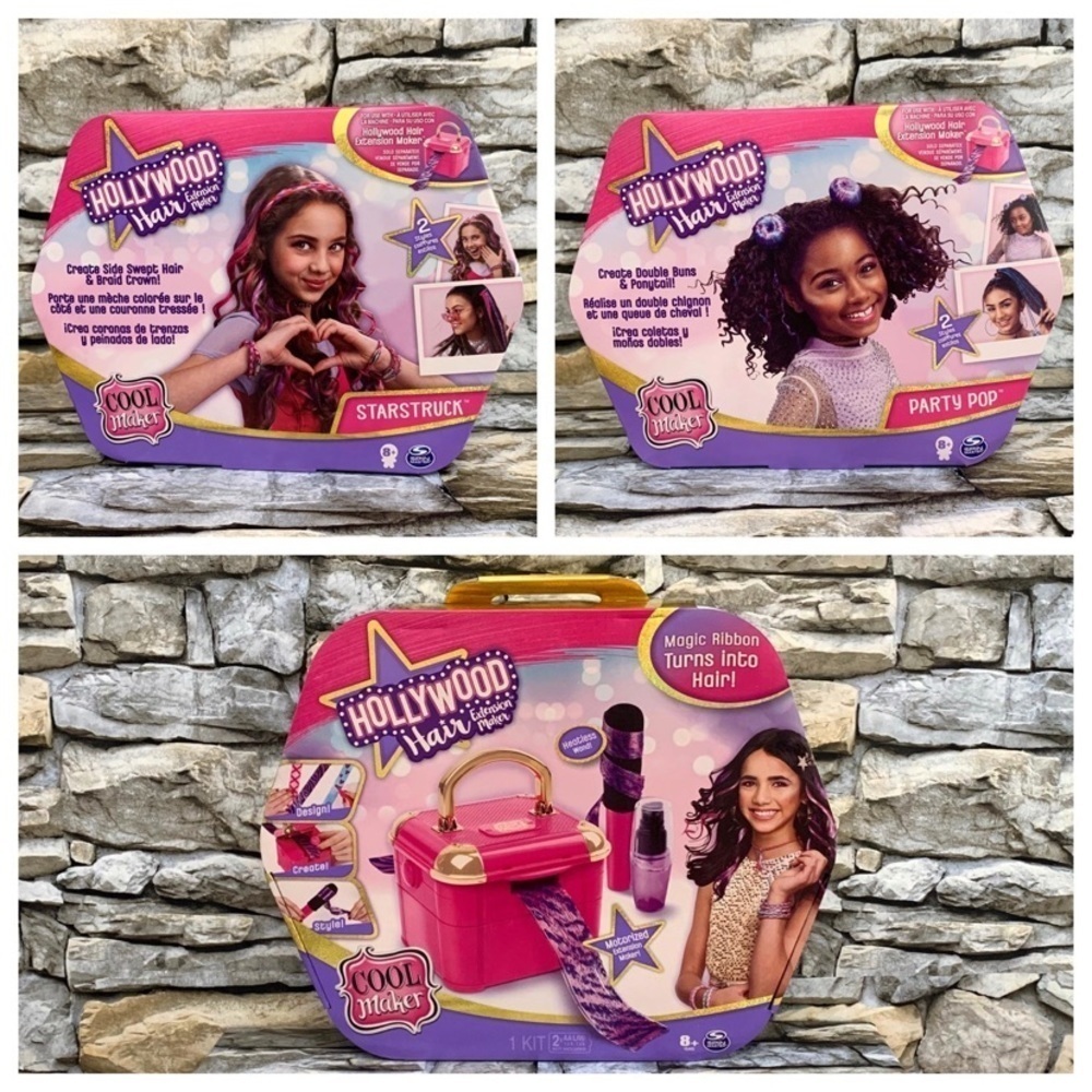 NIB Lot of 3 Hollywood Magic Hair Extension Cool Maker Studio Set DIY Bundle New